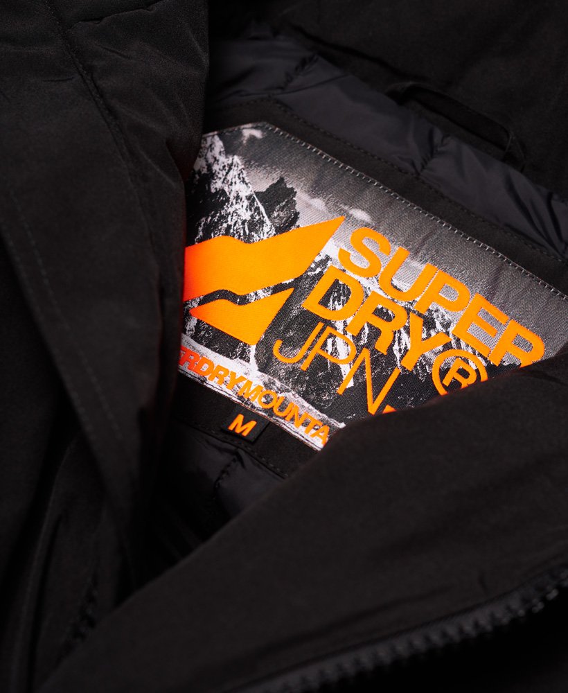 Men's - Mountain Pro Project Down Parka Jacket in Black | Superdry UK