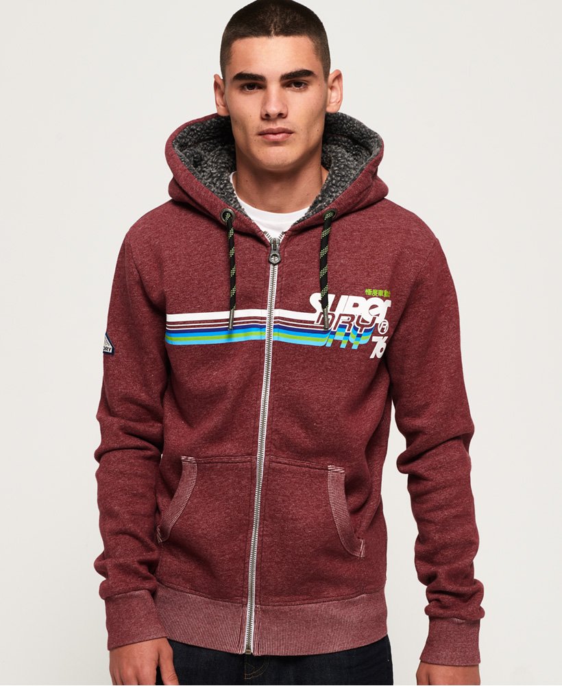 superdry burgundy hoodie