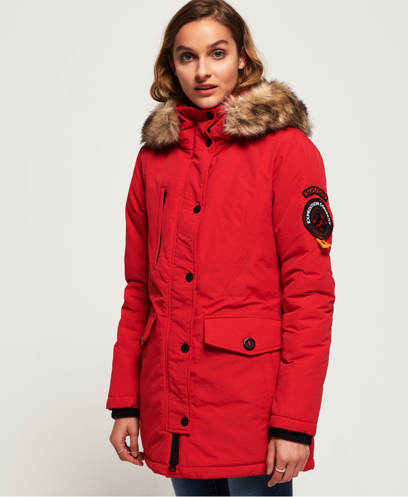 Womens - Ashley Everest Jacket in Red | Superdry UK