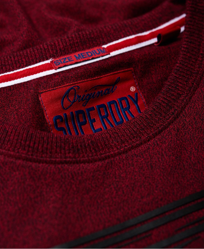 Mens - High Flyers Tonal T-Shirt in Bright Berry Grit | Superdry UK