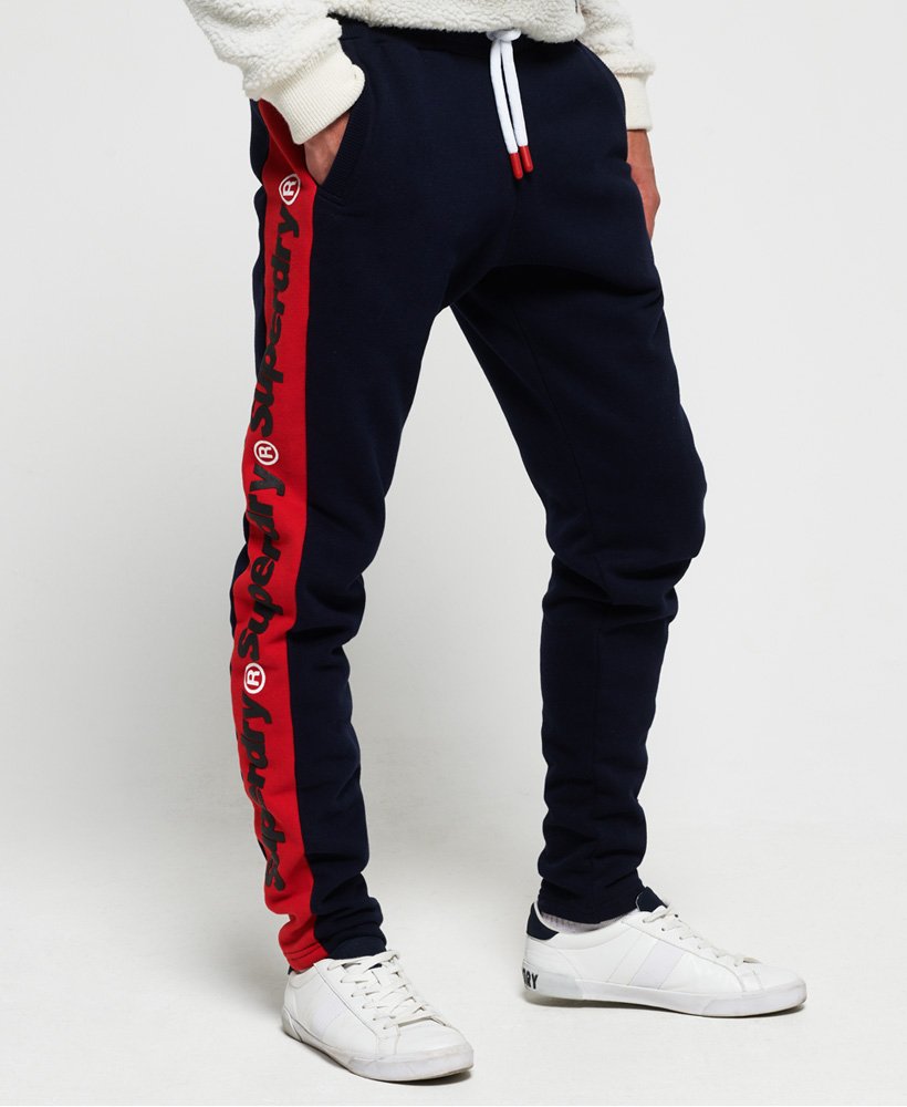 Mens - Trophy Micro Joggers in Navy | Superdry