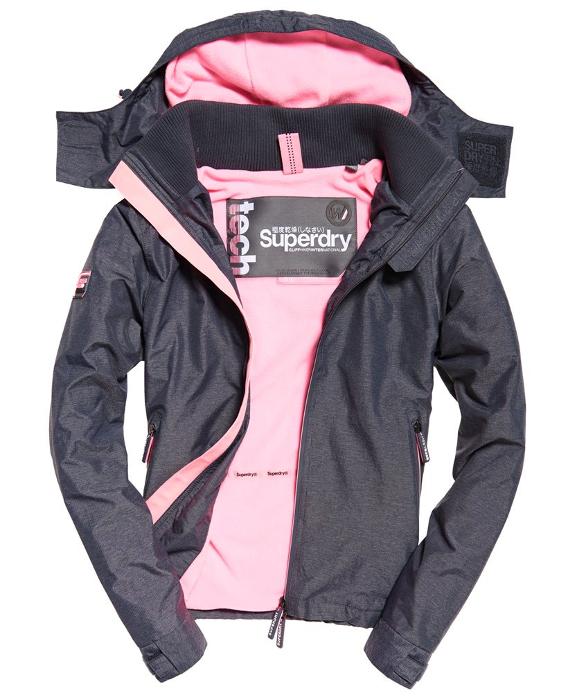 Womens - Hooded Arctic Cliff Hiker Jacket in Grey | Superdry