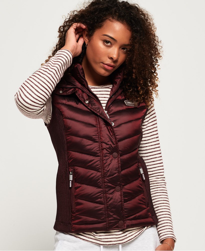 Doudoune sans 2024 manche superdry femme