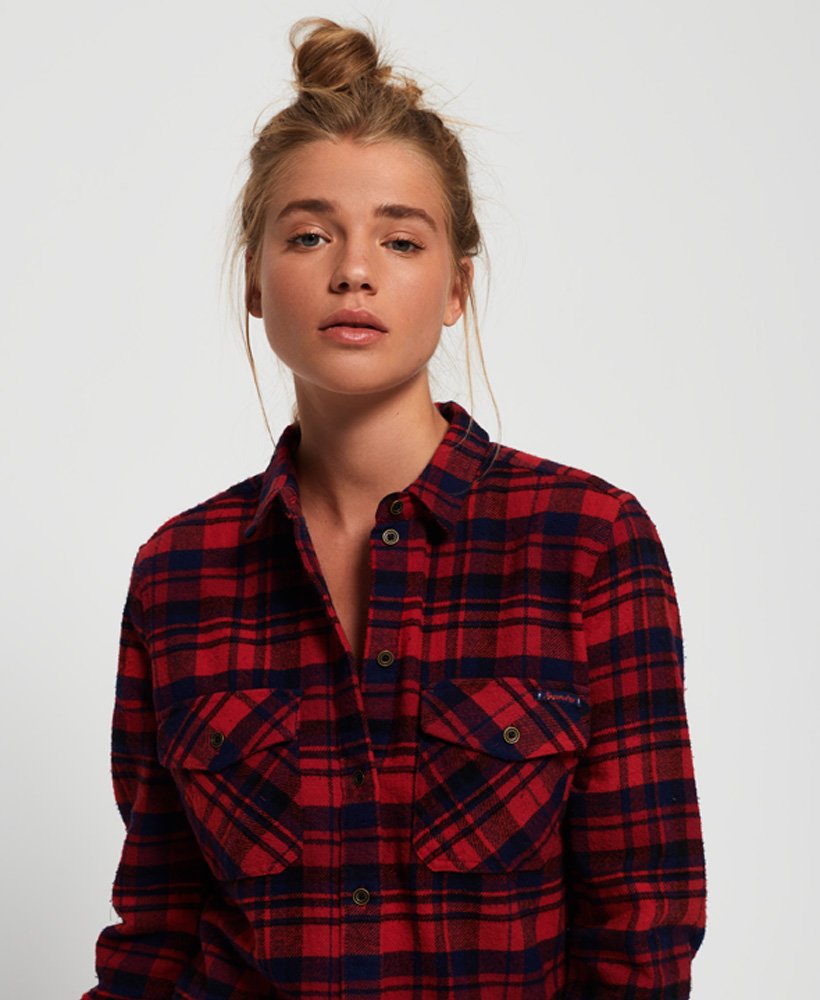 troon viel Stralend Dames Geruite Willow blouse Rood | Superdry BE-NL