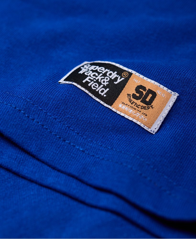 Mens - Podium Oversized Long Sleeve T-Shirt in Blue | Superdry UK