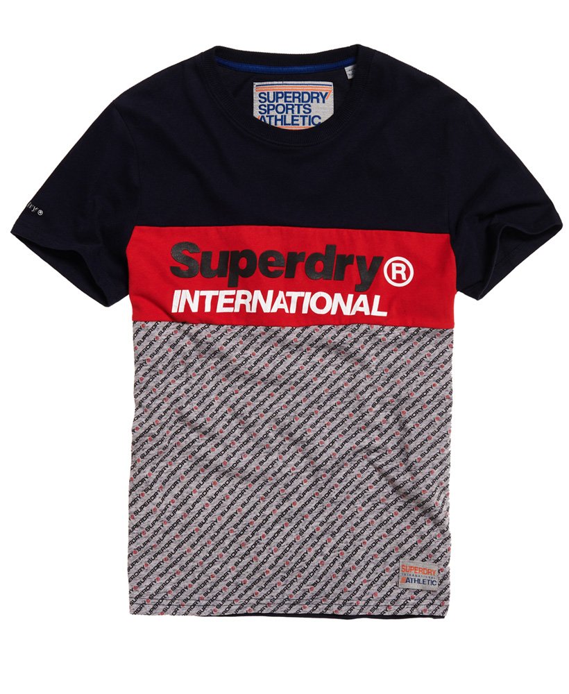 Mens - Trophy Micro T-Shirt in Trophy Navy | Superdry