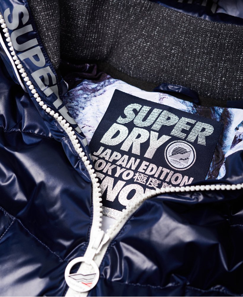 Womens - SD Glacier Isobar Down Jacket in Blue | Superdry
