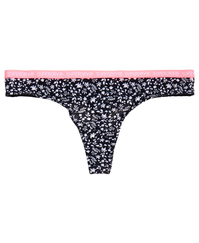 Womens Liza Jersey Thong In Navy Superdry 
