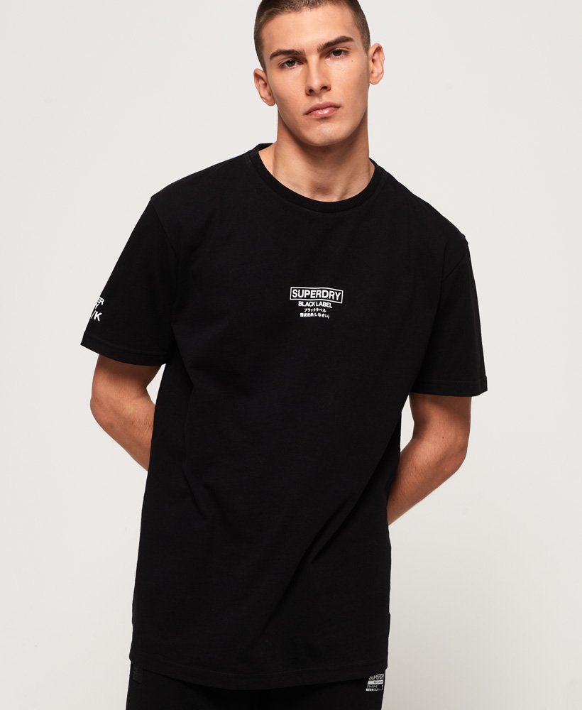 Men's Black Label Edition T-Shirt in Black | Superdry CA-EN