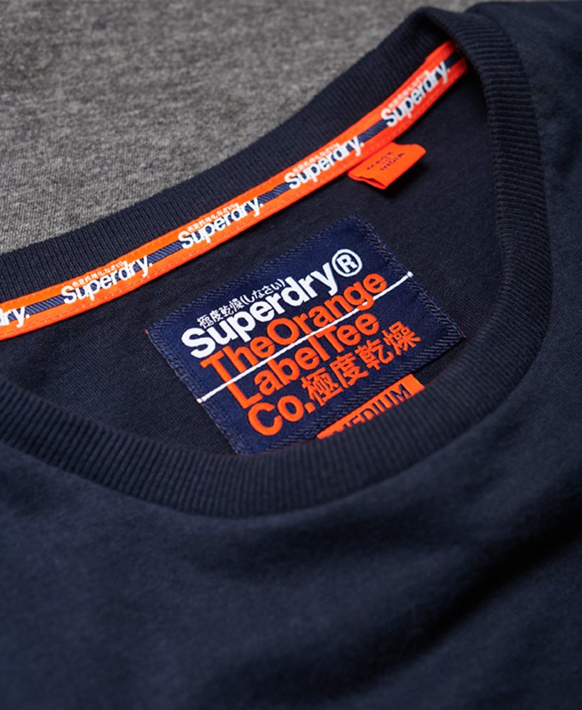 Mens - Terrace Stripe Pocket T-Shirt in Highland Navy | Superdry UK