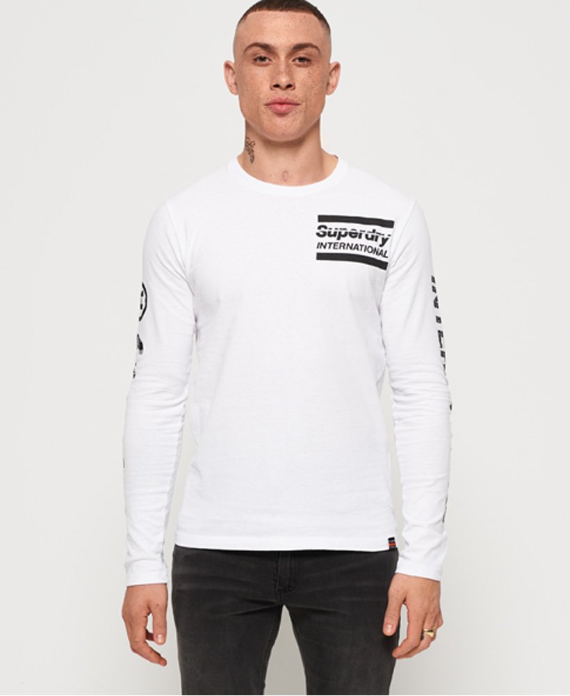 Superdry International Monochrome Long Sleeve T-Shirt 1