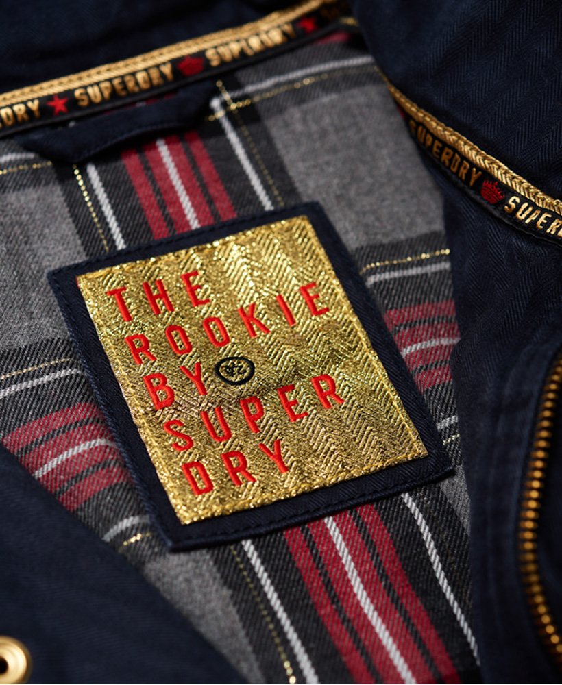 Womens - Rock Royalty Rookie Jacket in Washed Navy | Superdry UK