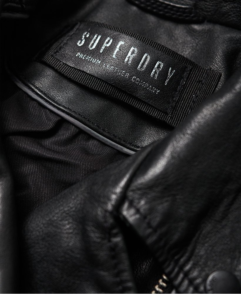 Superdry Kiki Leather Biker Jacket - Women's Womens Jackets