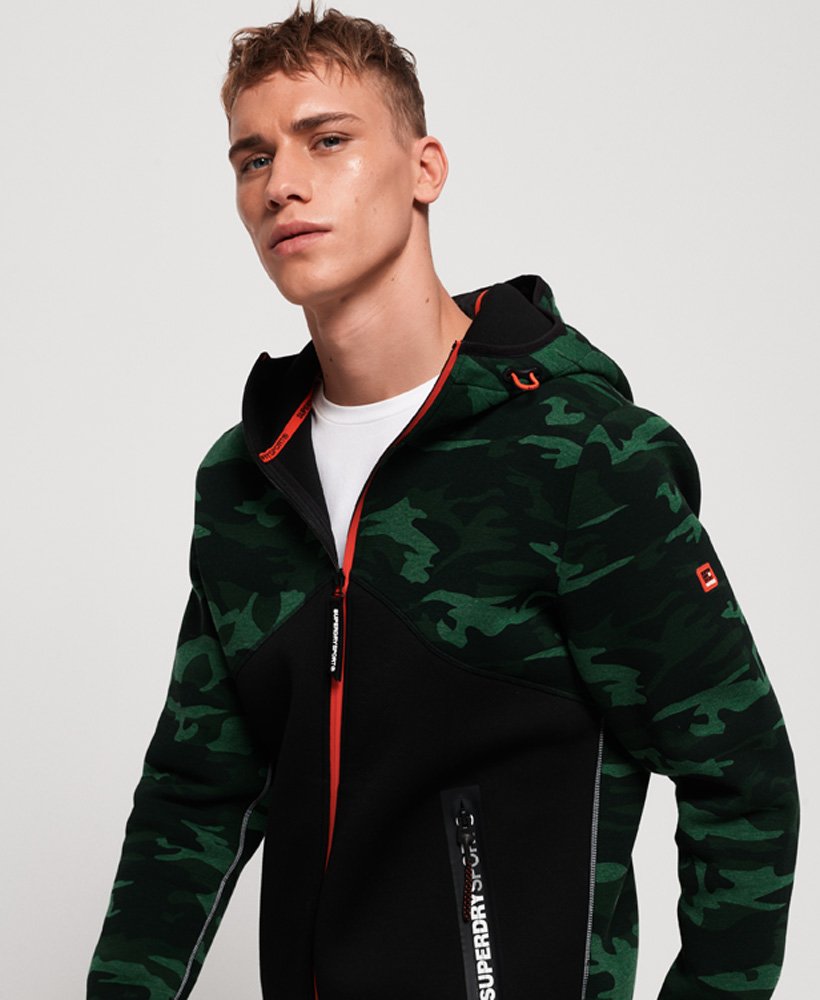 Superdry Gym Tech Spliced Zip Hoodie