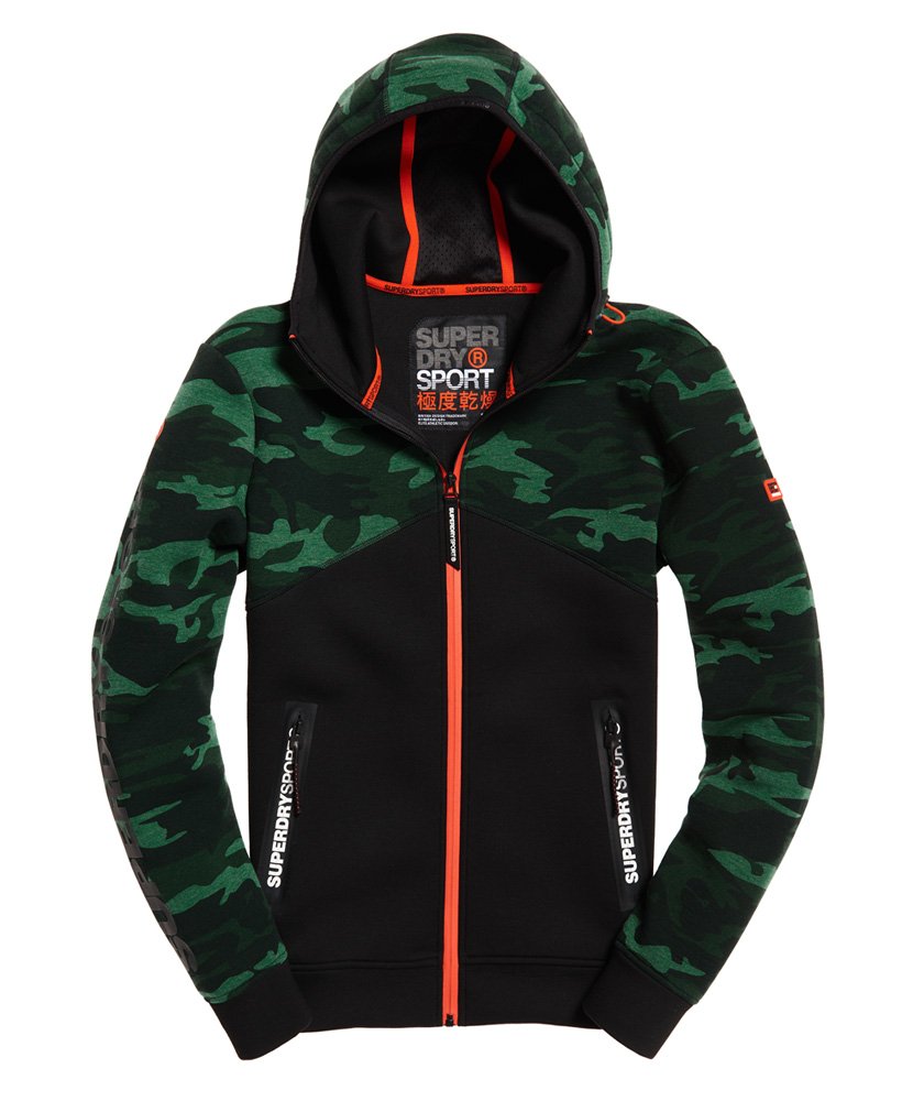 Superdry Gym Tech Spliced Zip Hoodie