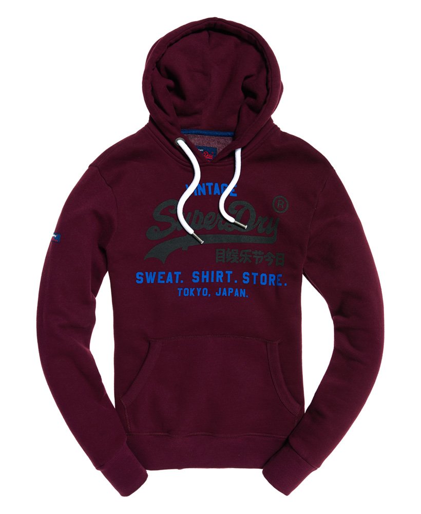 superdry hoodie burgundy