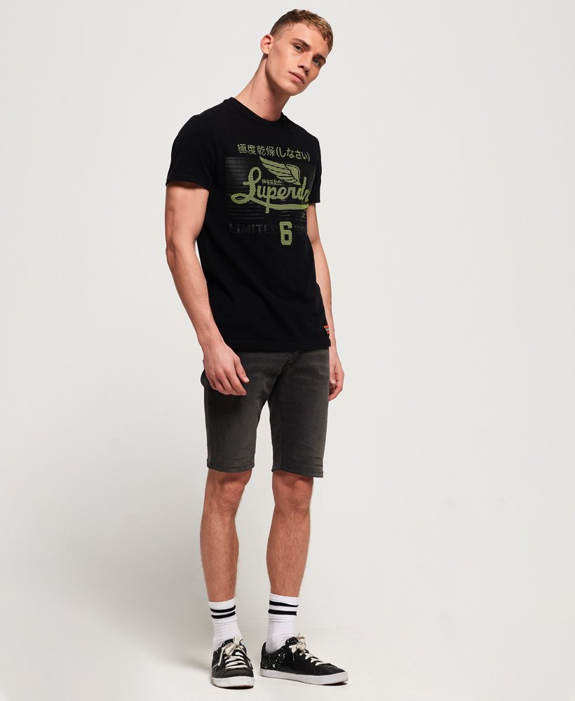 Men's Limited Icarus Fade T-Shirt in Black | Superdry US