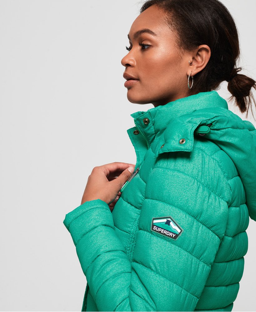Leven van Moet duurzame grondstof Superdry Fuji Slim Double Zip Hooded Jacket - Women's Womens Jackets