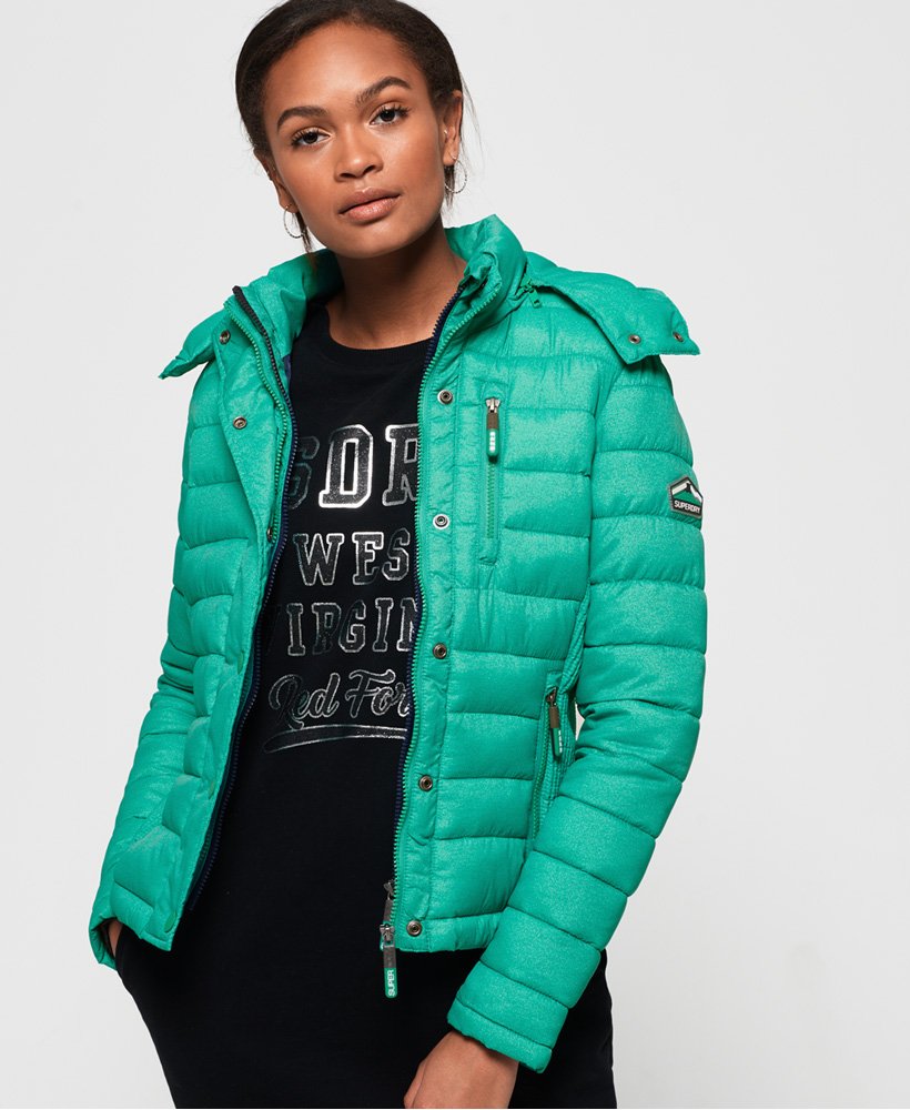 Scharnier ZuidAmerika Gedragen Superdry Fuji Slim Double Zip Hooded Jacket - Women's Womens Jackets