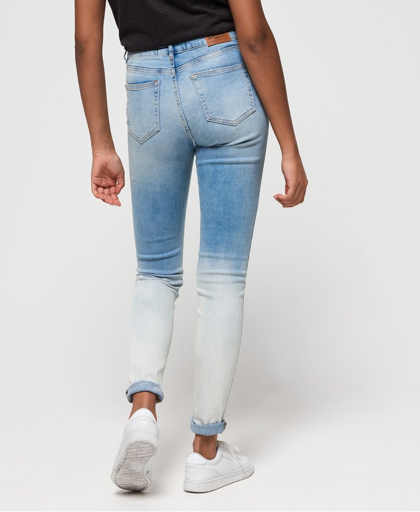 Dames - Sophia skinny jeans met hoge taille Blauw | Superdry NL