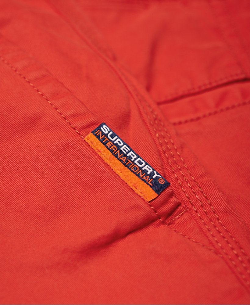 Mens - International Slim Chino Shorts in Moorside Orange | Superdry