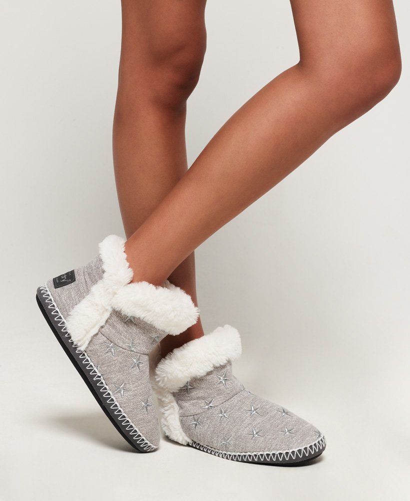 Women’s - Slipper Boots in Grey Marl/silver | Superdry