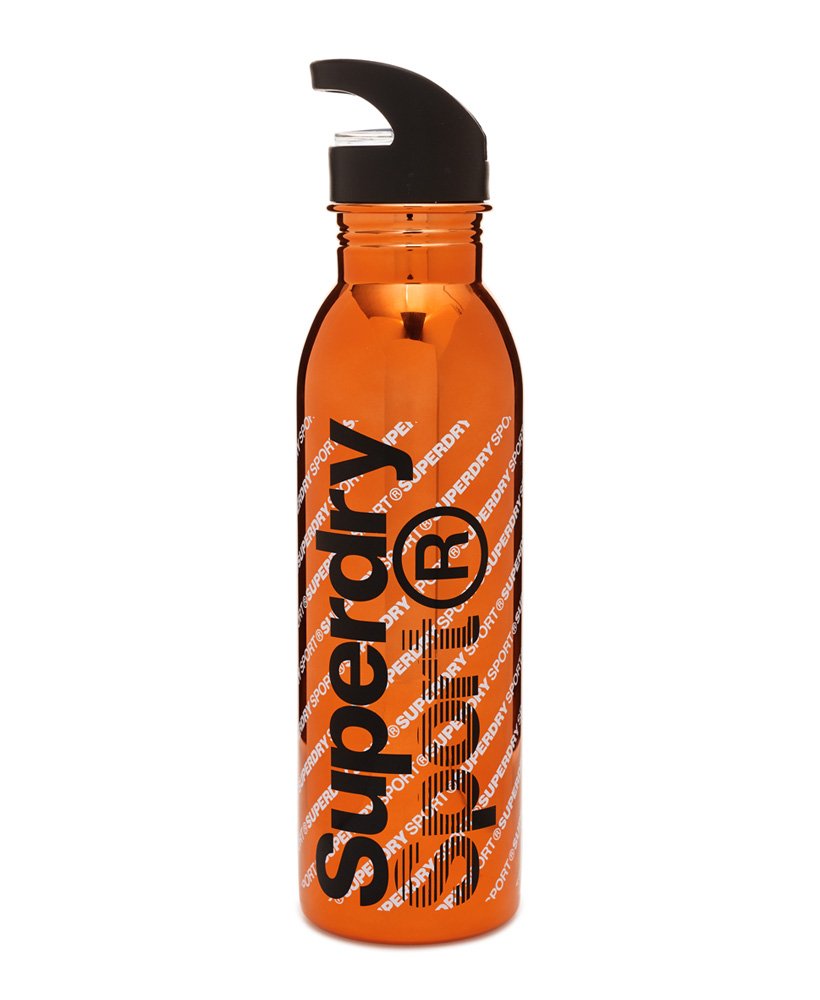 Superdry NEW Super Diagonal Bottle Black Orange BNWT 