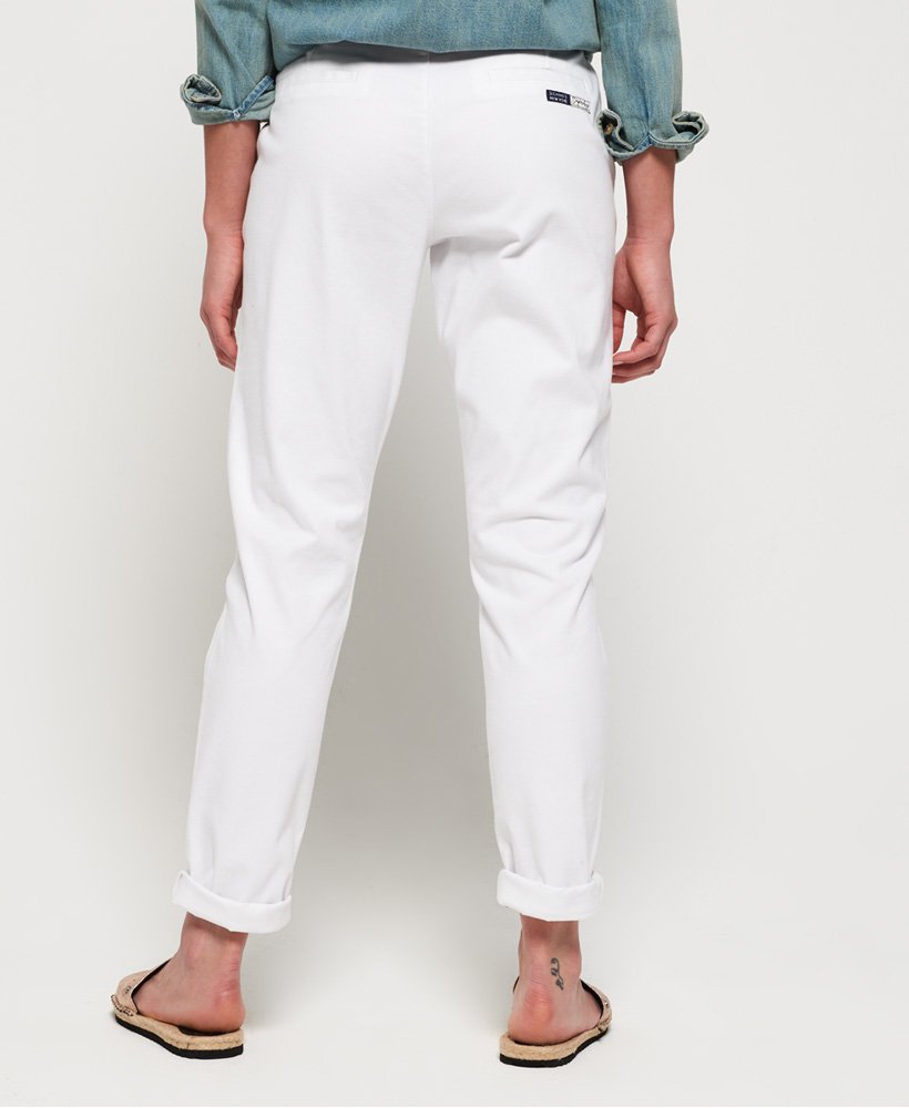 Womens - City Chino Pants in Optic White | Superdry