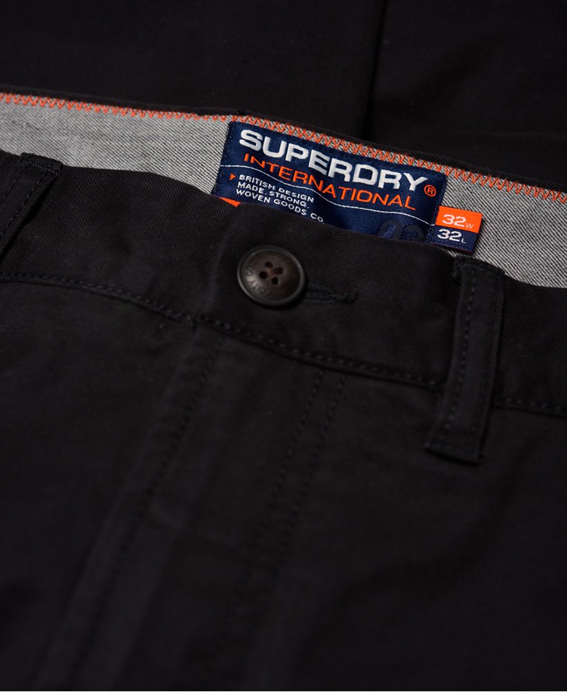 Mens - International Recruit Grip Cargo Pants in Vulcan Black | Superdry