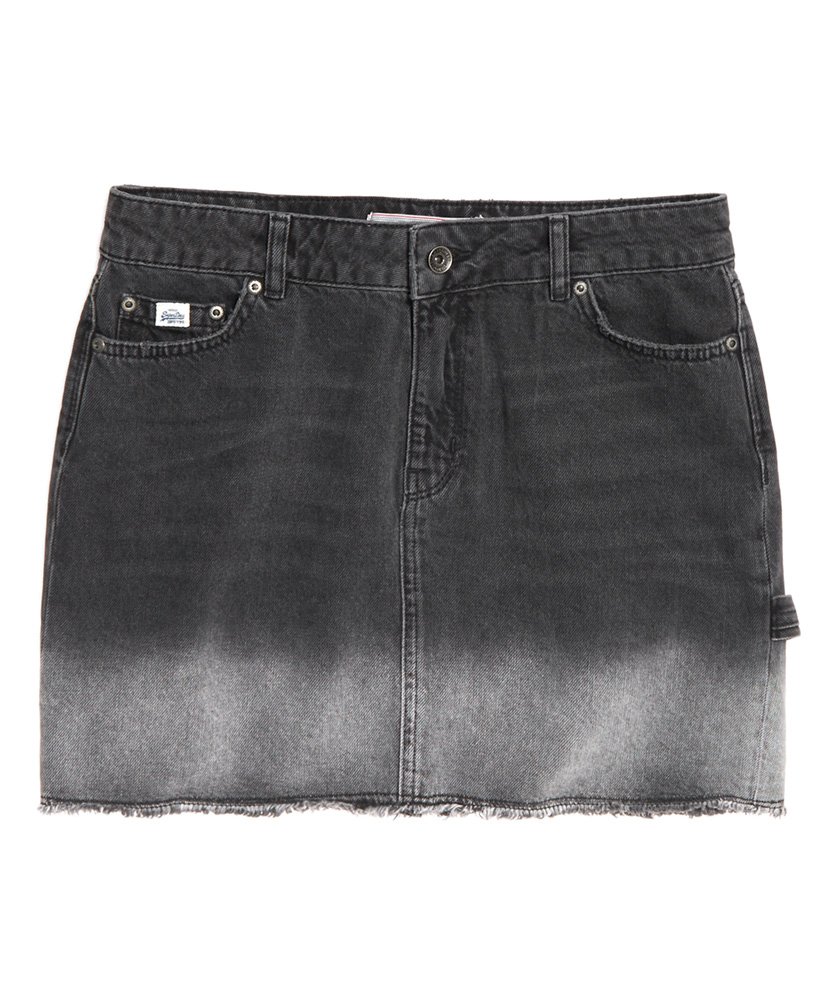 Womens - Denim Micro Mini Skirt in Grey | Superdry