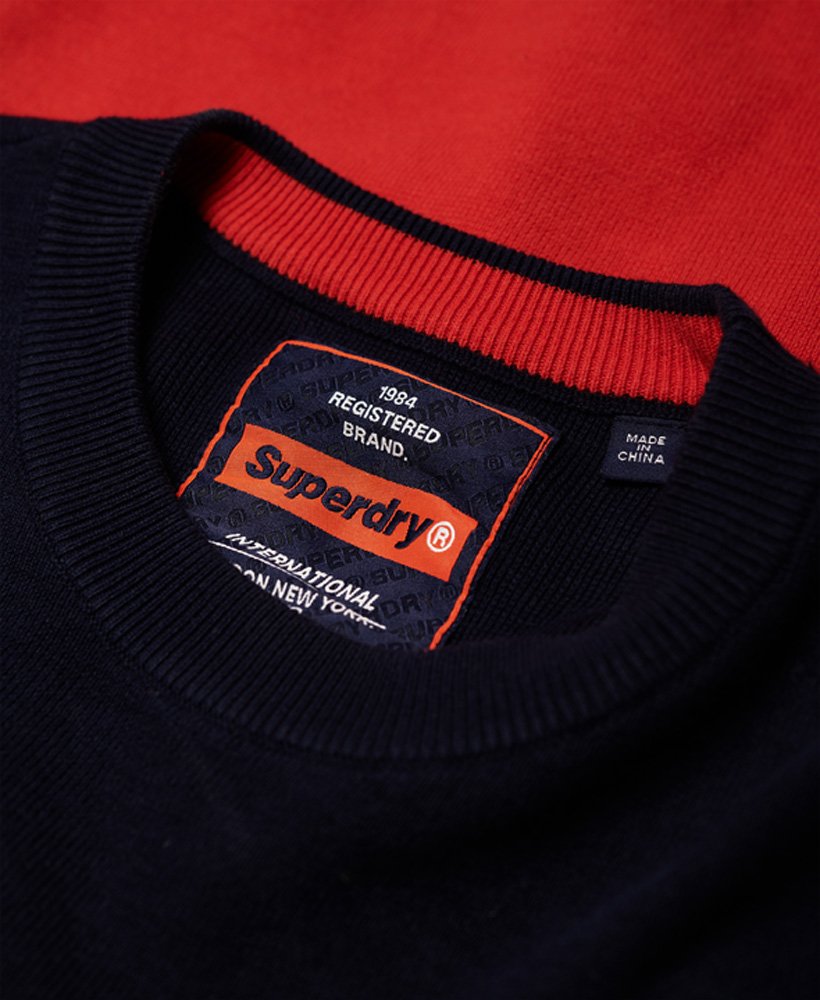 Superdry Mega Logo Crew Neck Jumper - Mens Sale - Knitwear