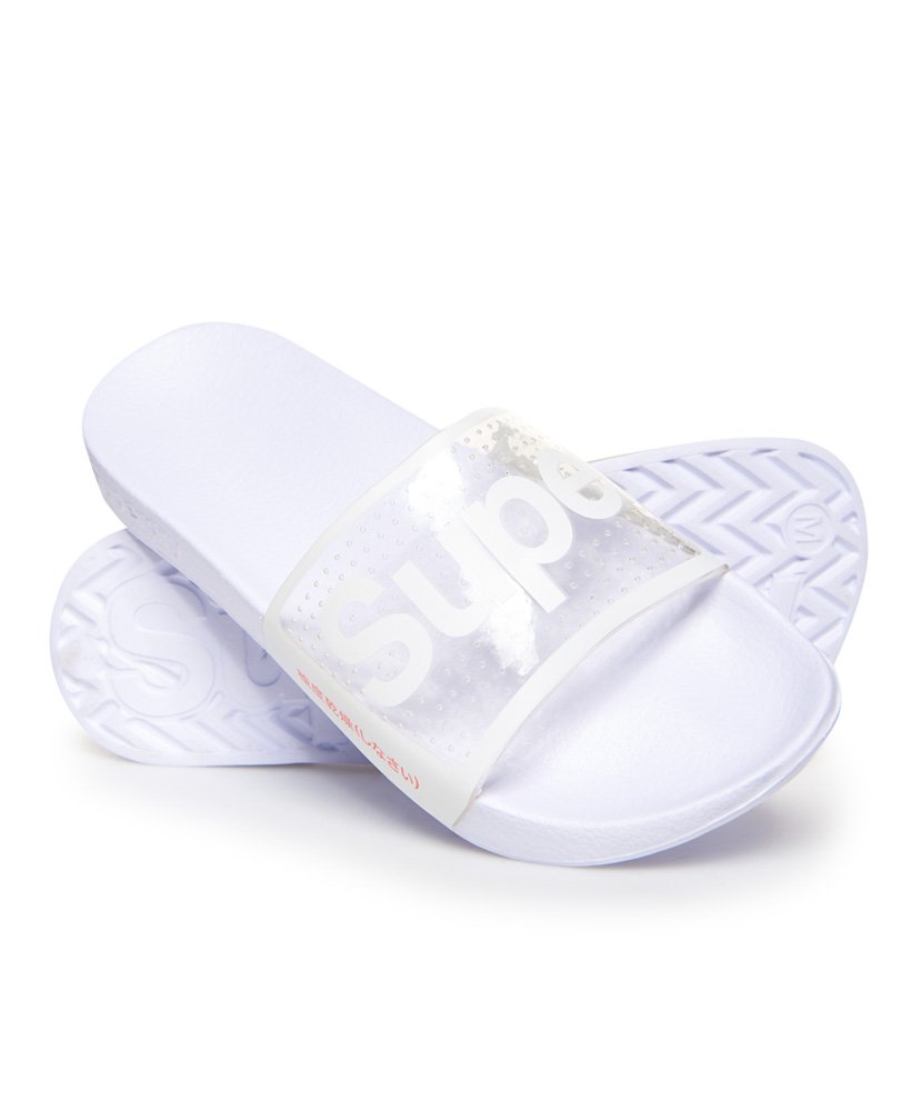 Superdry Perforated Jelly Pool Sliders 