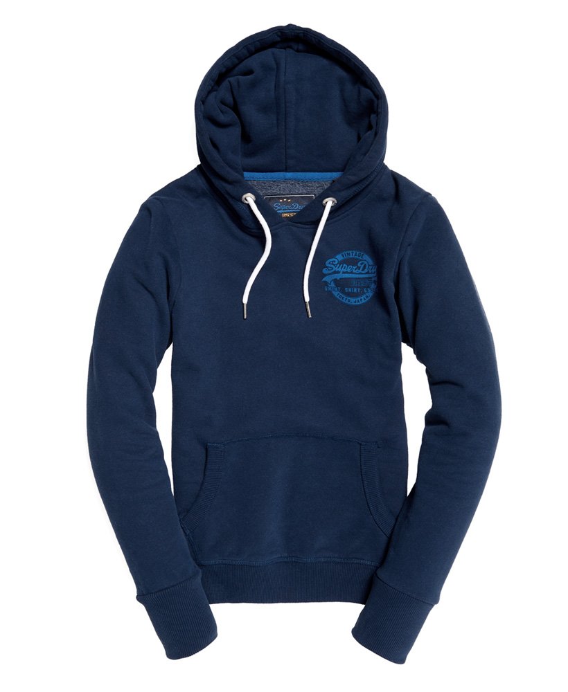 Womens - Vintage Logo Heritage Hoodie In Dazzling Blue | Superdry