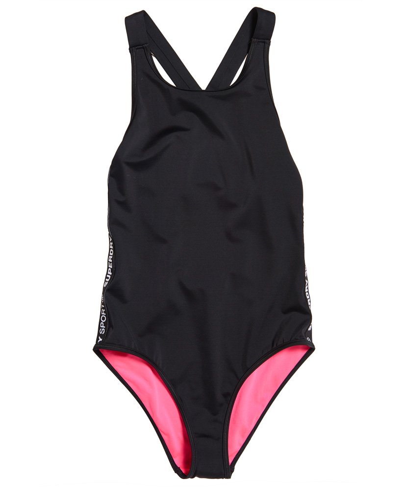 Women’s - Core Sport Swimsuit in Black | Superdry UK
