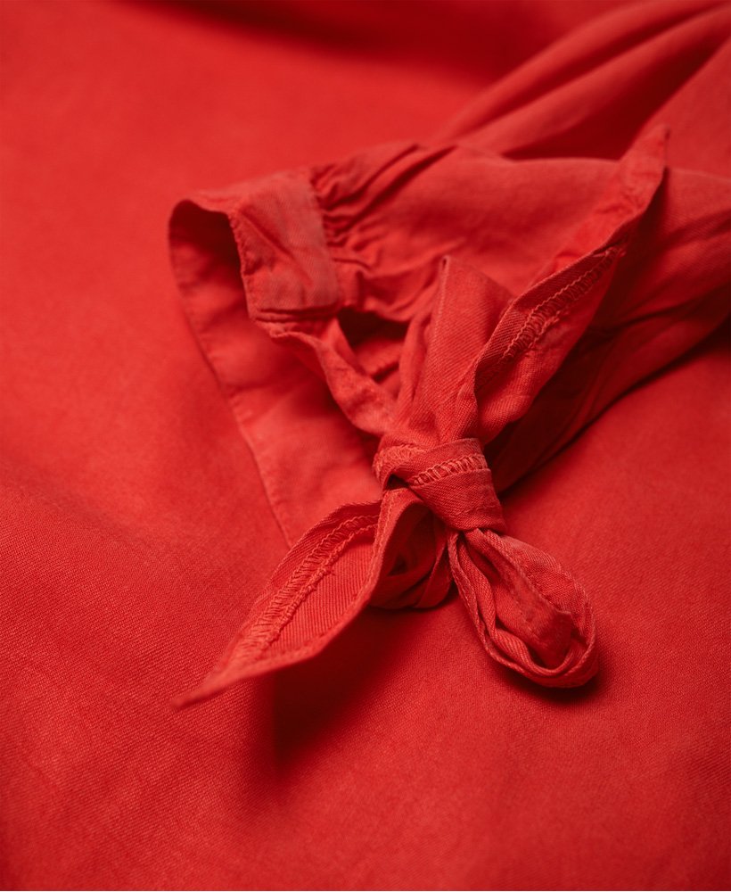Womens - Eden Cold Shoulder Dress in Washed Red | Superdry UK