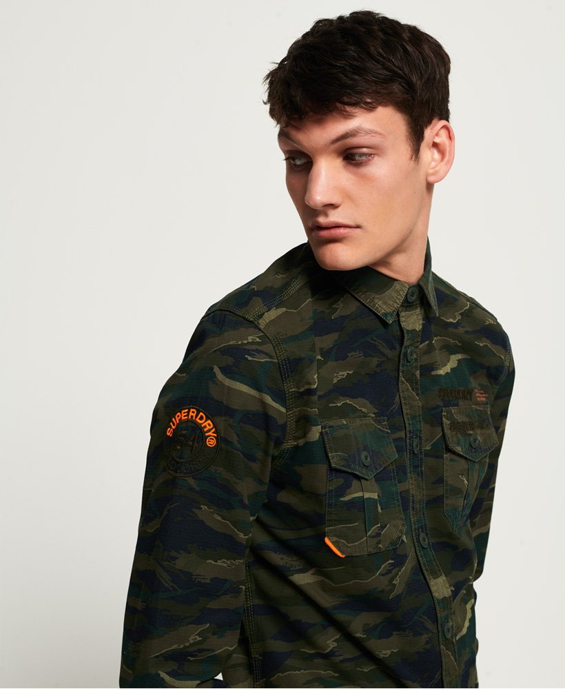 Men's Rookie Paperweight Shirt in Green | Superdry US