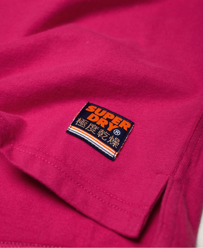 Mens - Vintage Logo Box Fit Applique T-Shirt in Nu Pink | Superdry