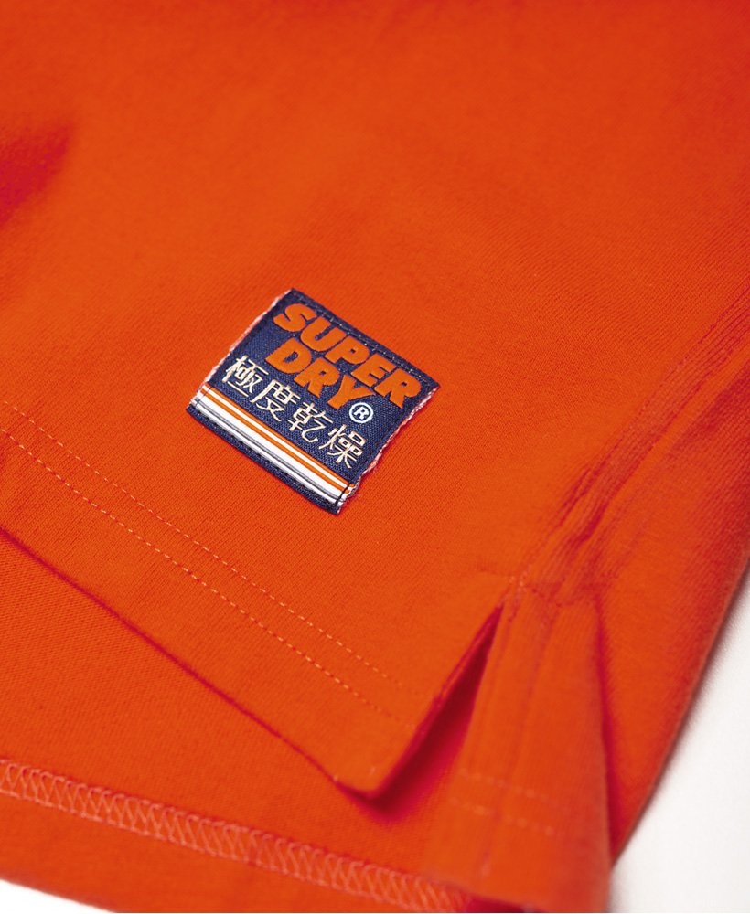 Mens - Vintage Logo Box Fit Applique T-Shirt in Nu Orange | Superdry