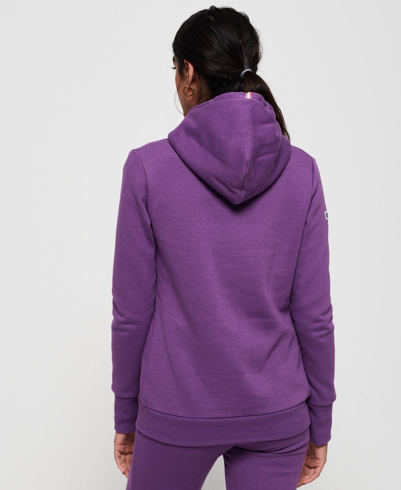Womens - LA Athletic Zip Hoodie in City Purple | Superdry UK