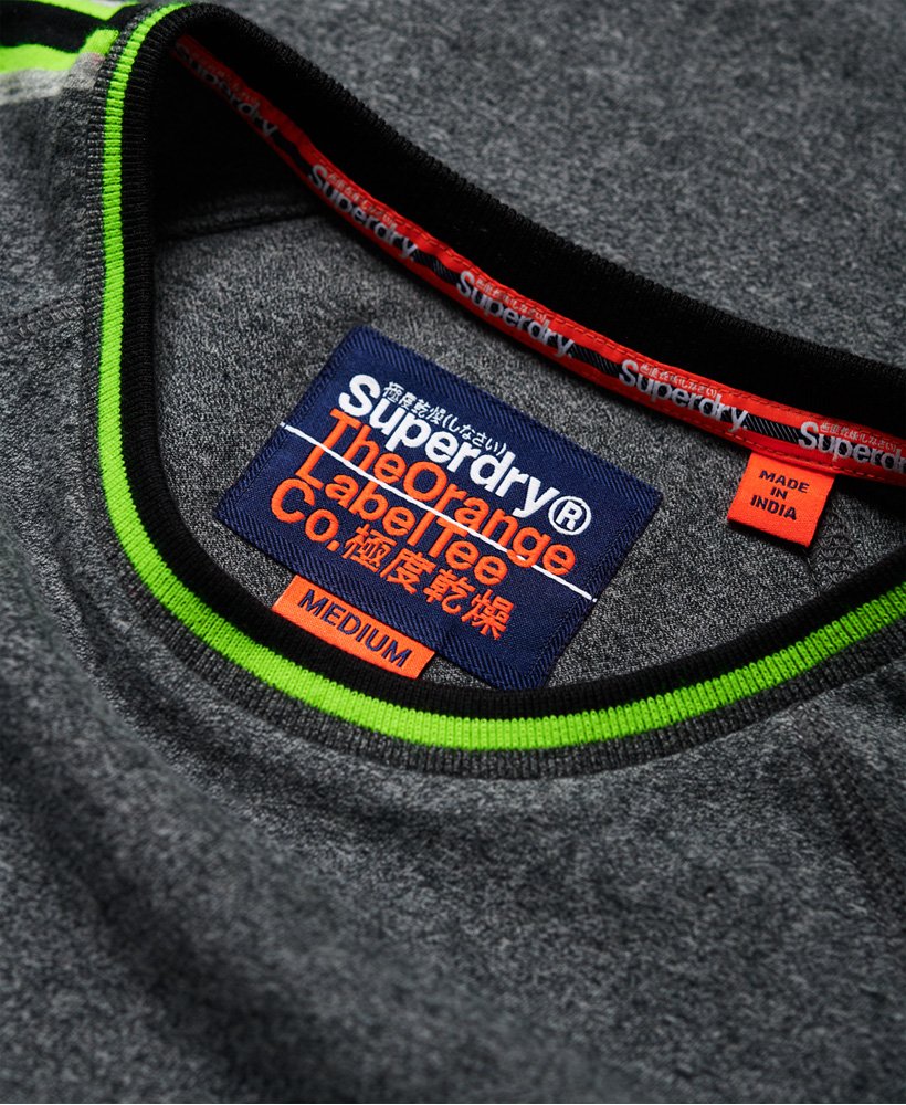 Superdry Orange Label Tipped Sports Stripe T-Shirt 