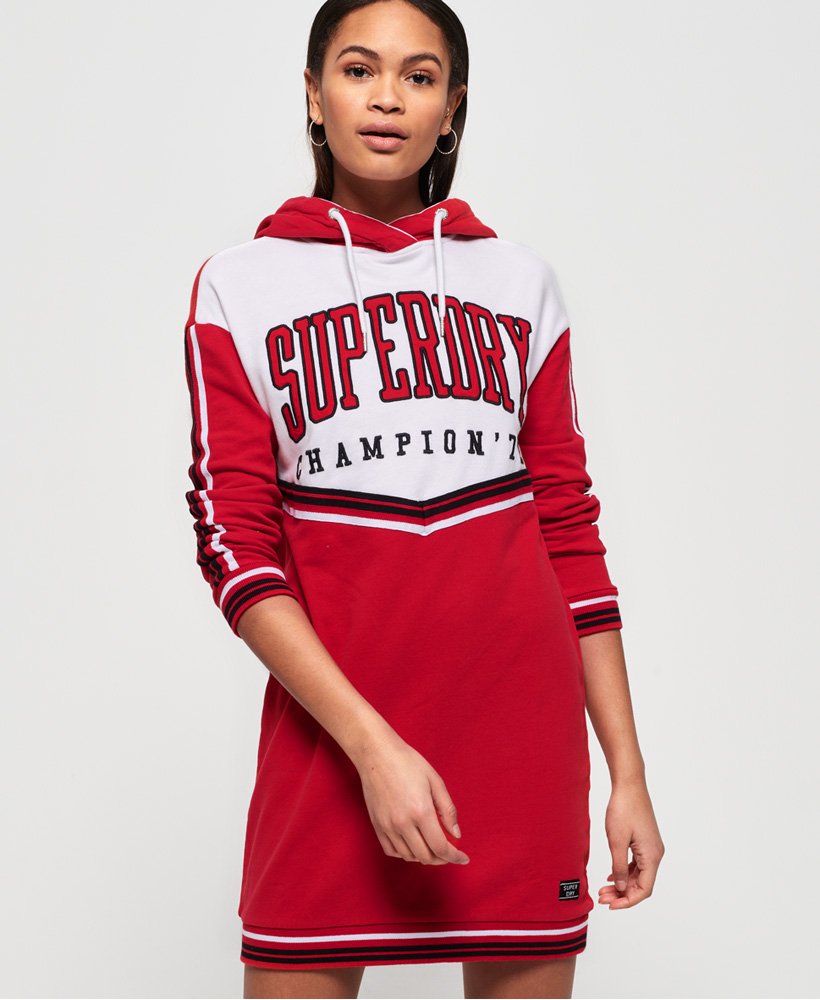 Superdry College Hooded Sweat Dress 