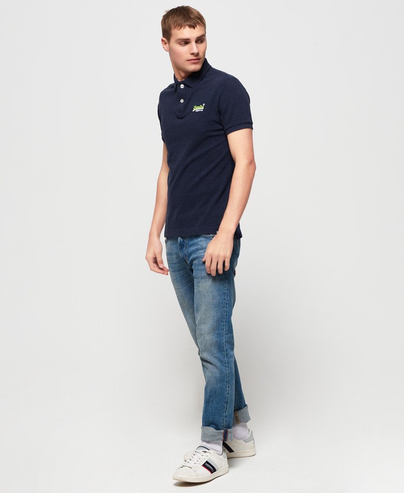 Superdry Bright Blue Classic Short Sleeve Pique Polo