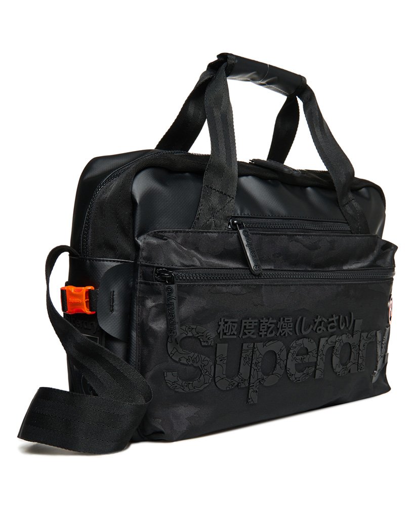Men’s - Freeloader Laptop Bag in Black Camo | Superdry