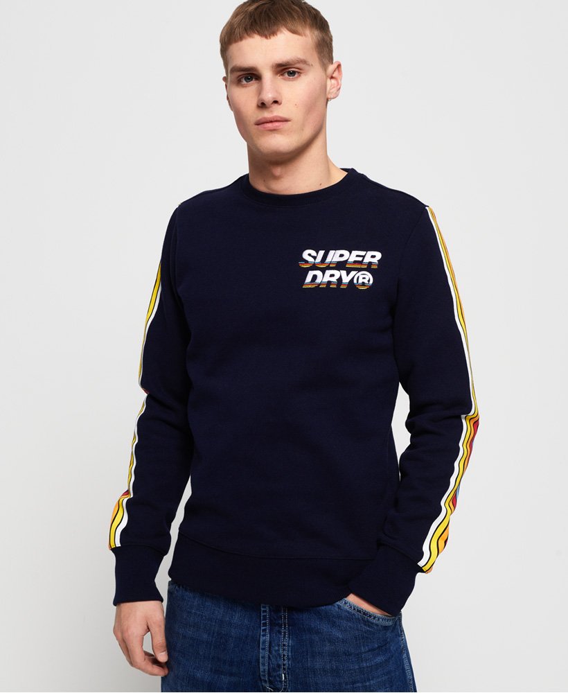 Superdry Cali Stripe Crew Sweatshirt - Men's Hoodies and Sweatshirts