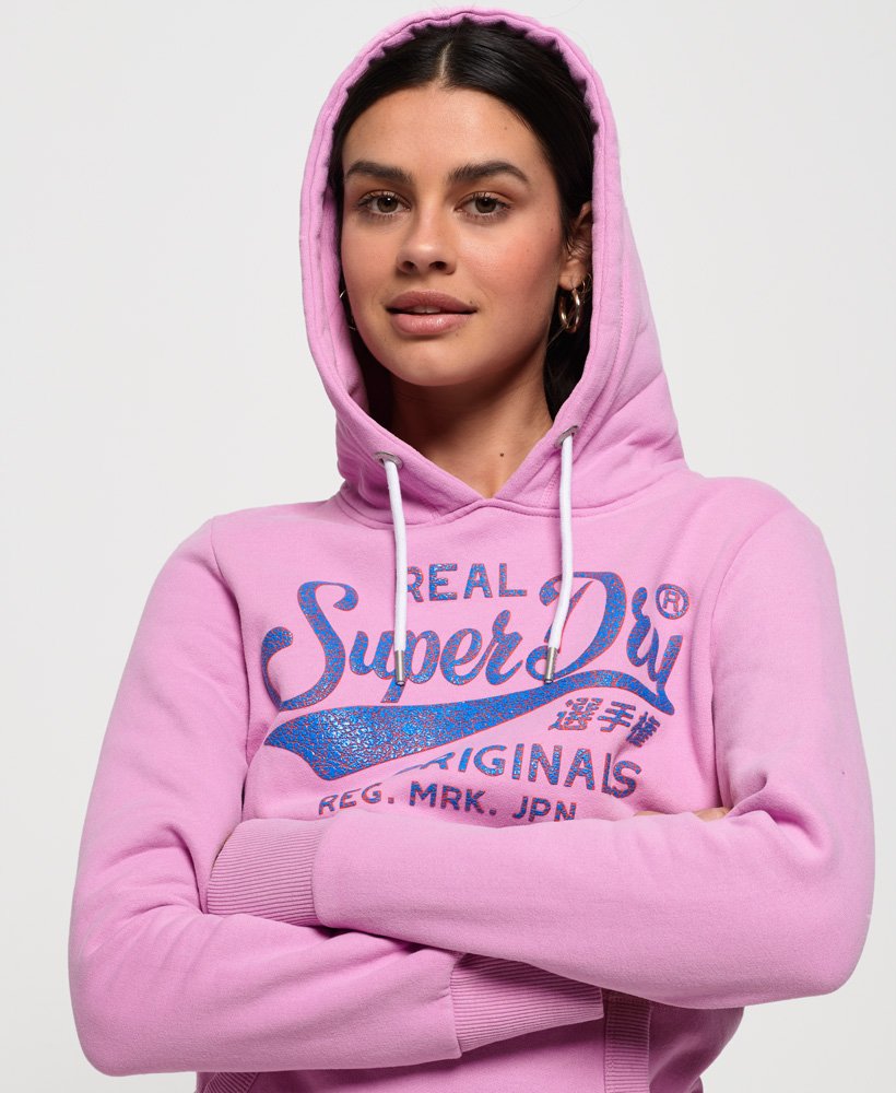 Superdry Real Originals High Build Hoodie mit rissigen Details - Damen ...