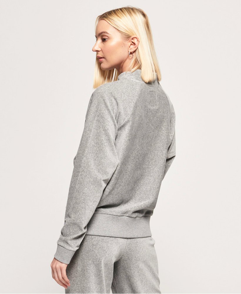 Womens - Jett Cord Sweatshirt in Mid Grey Marl | Superdry UK
