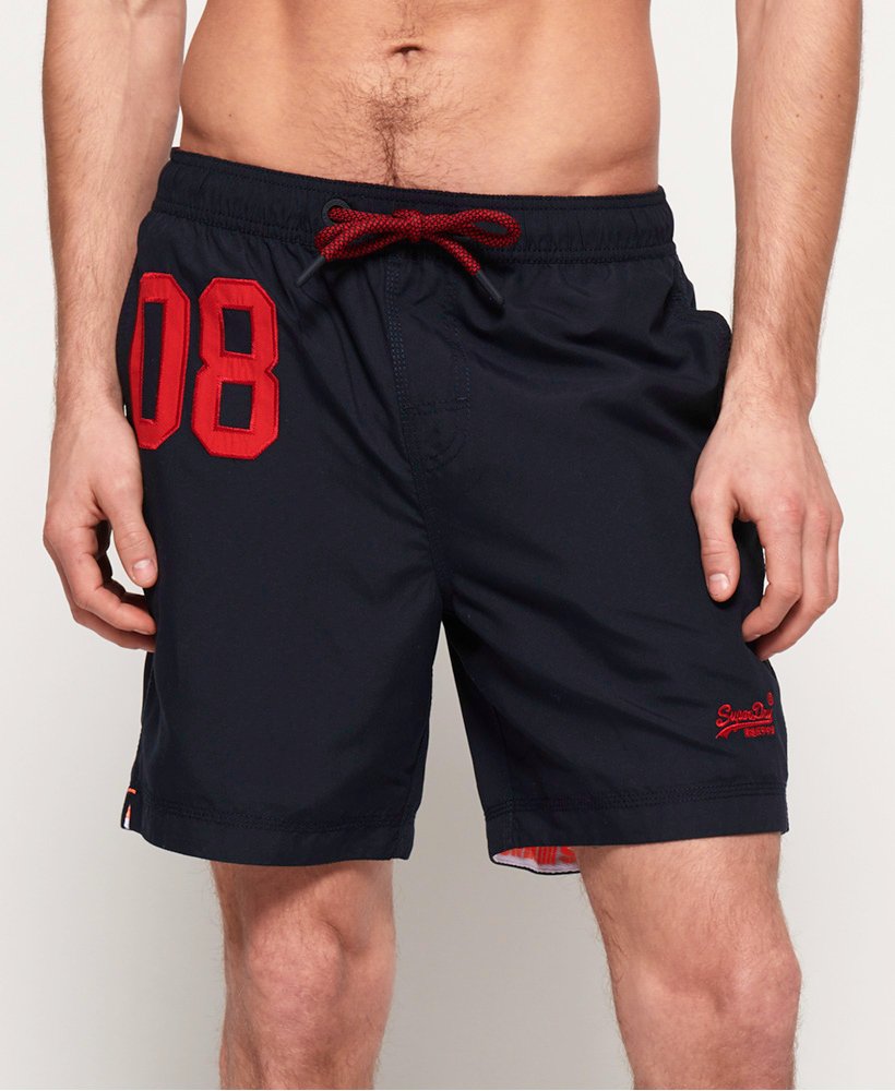 New Mens Superdry Shorts Size S M Premium Water Polo Red/beach/pool/swimming 