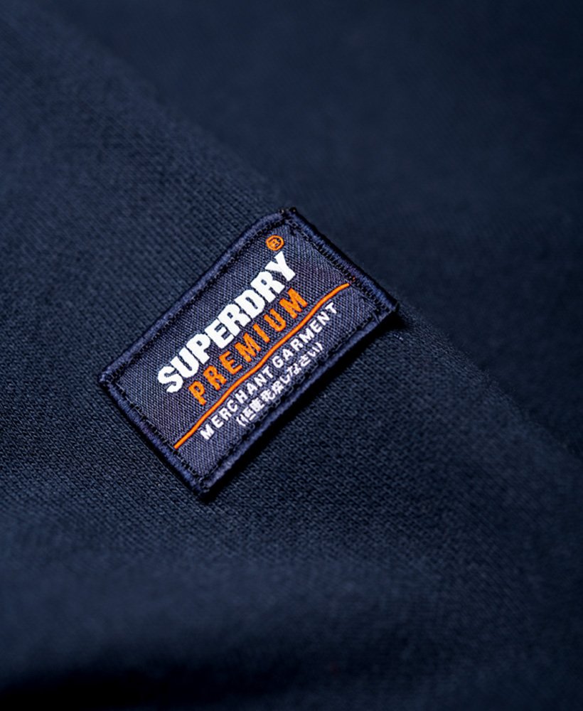 Superdry Sweat-shirt-Superdry Applique Couleur Bloc Henley Sweat-bleu marine Superdry Sweat-shirt-Superdry Applique Couleur Bloc Henley Sweat-bleu marine