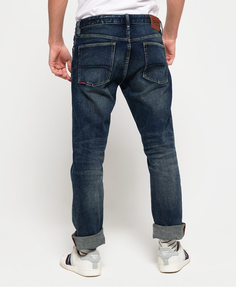Mens - Daman Straight Jeans in Simeon Blue Warn | Superdry UK