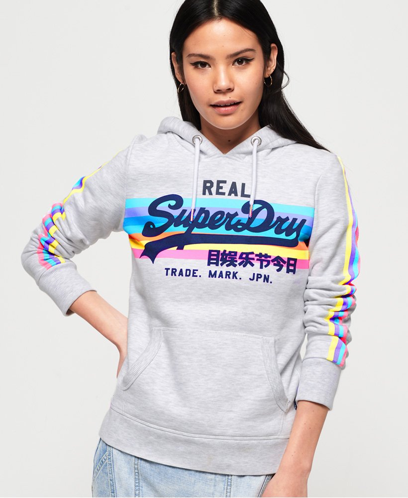 superdry rainbow hoodie